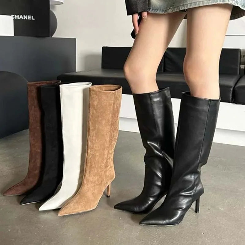 Elegant Edge Knee-High Boots™