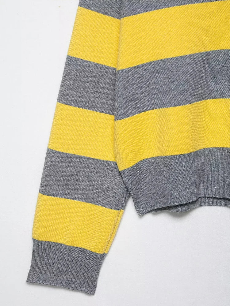 The Evieva Striped POLO Sweater™