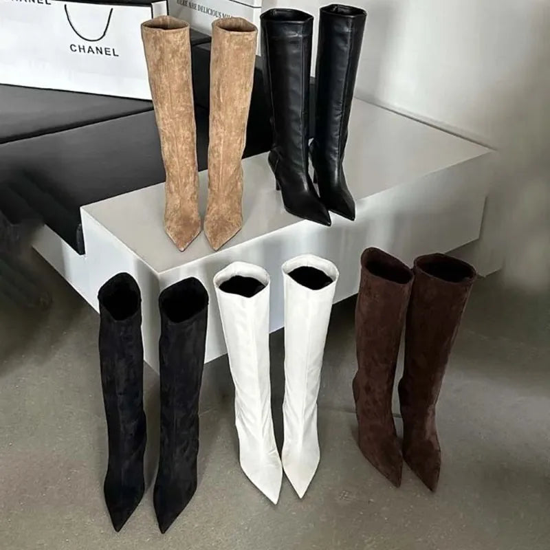 Elegant Edge Knee-High Boots™