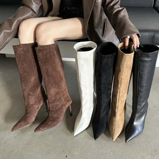 Elegant Edge Knee-High Boots™